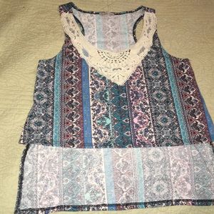 Multi colored tank top